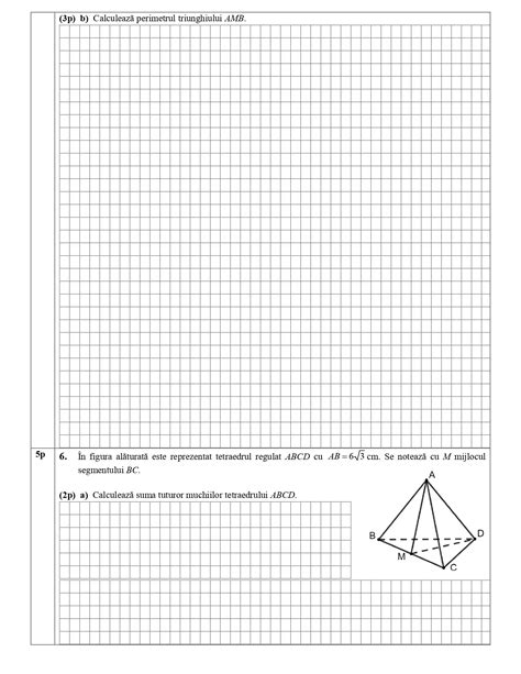 Model De Subiect La Matematic Pentru Evaluarea Na Ional