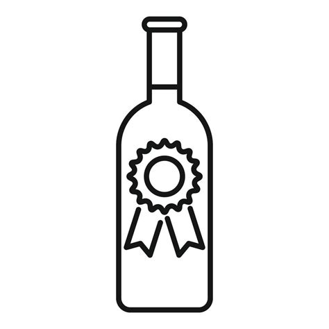 Sommelier Wine Bottle Icon Outline Style Vector Art At Vecteezy