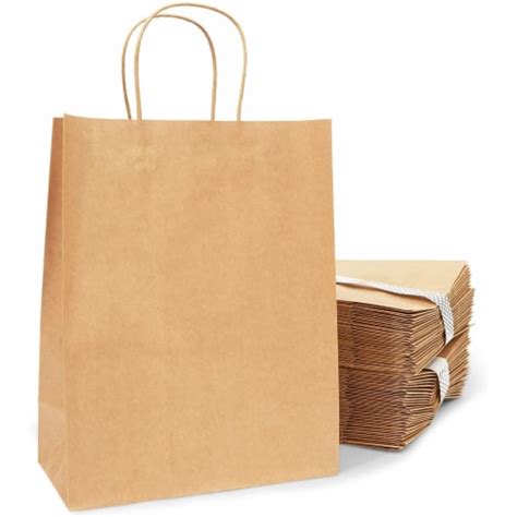 Large Kraft Paper Gift Bags With Handles Brown X X Inches