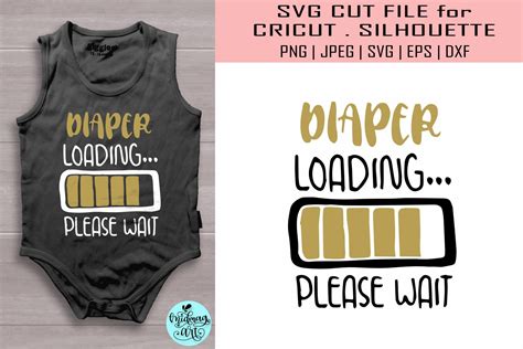 Diaper Loading Please Wait Svg Baby Shirt Svg 546902 SVGs Design