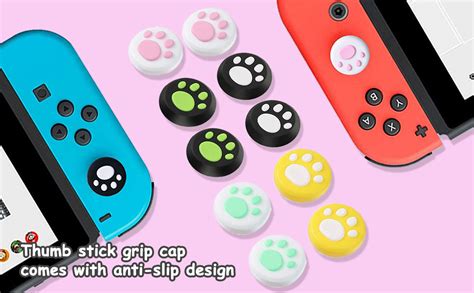 24pcs Switch Thumb Grip Caps Joystick Covers Silicone Analog Stick