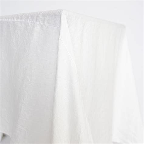 Linen Tablecloth White Elderberry Event Hire