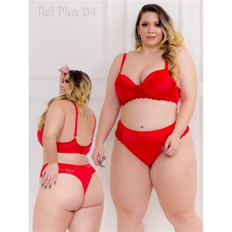 Kit Conjuntos De Lingerie Plus Calcinha Fio Shopee Brasil