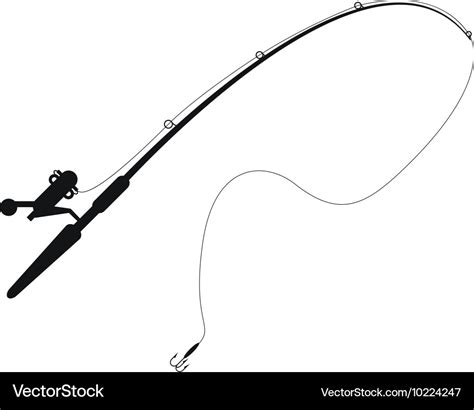 Fishing Rod Icon Royalty Free Vector Image Vectorstock