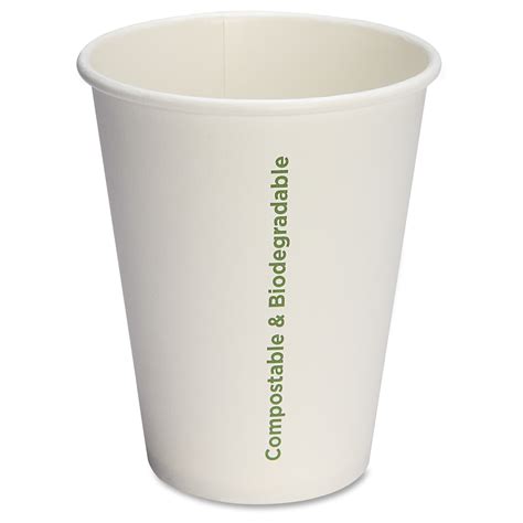 Genuine Joe Eco Friendly Paper Cups 12 Oz 1000 Carton White