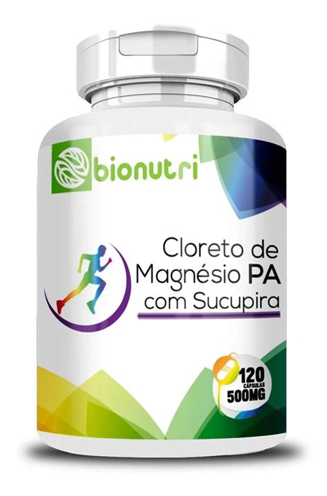 Cloreto de Magnésio PA Sucupira 500mg 120 Cápsulas FSL Farma