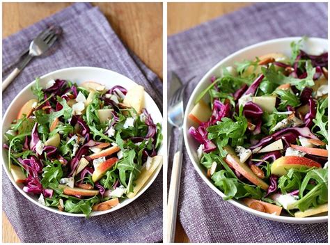 Salade De Chou Rouge Pomme Et Bleu De Ch Vre