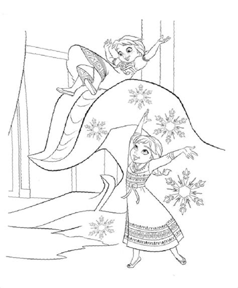 Frozen Valentine Coloring Pages