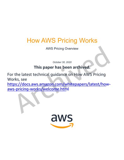 How Aws Pricing Works Aws Pricing Overview Docslib