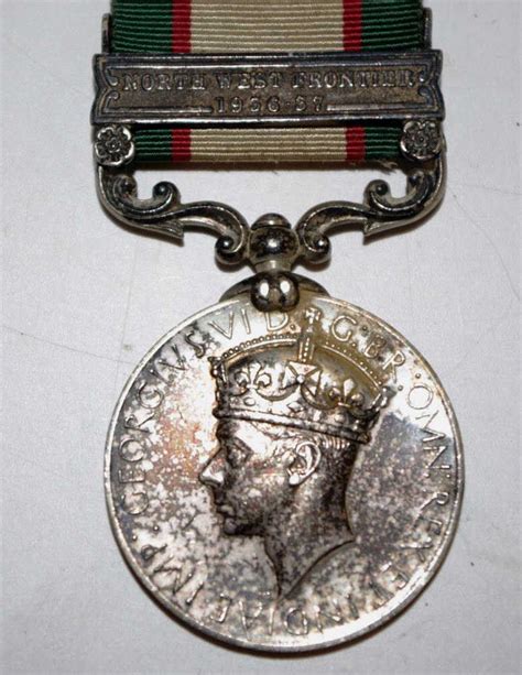 George Vi India General Service Medal With North West Frontier Clasp