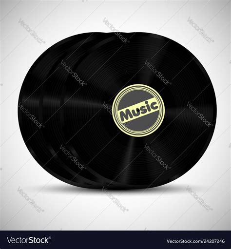 realistic vinyl royalty  vector image vectorstock