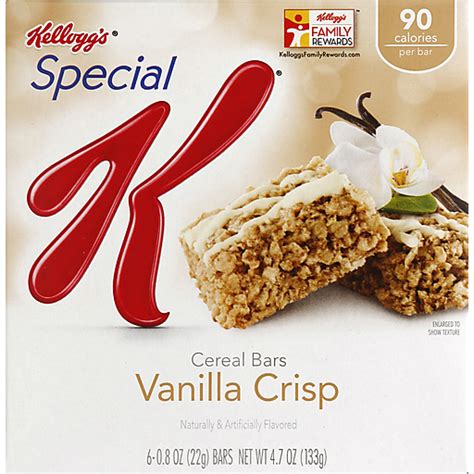 Kelloggs Special K 90 Calories Vanilla Crisp Cereal Bars Granola