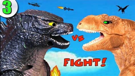 Godzilla Vs Dinosaurs E3 Godzilla Invades Dino Island Fights T Rex