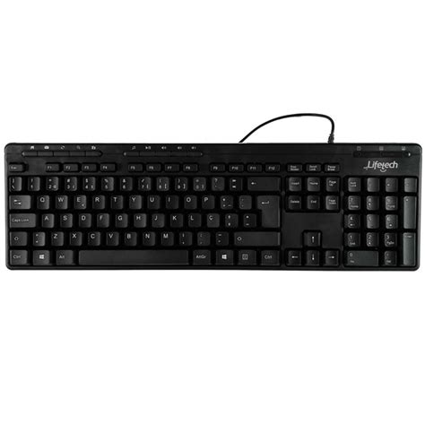 Teclado Lifetech Basic Multimédia USB Preto Lello Companhia Lda