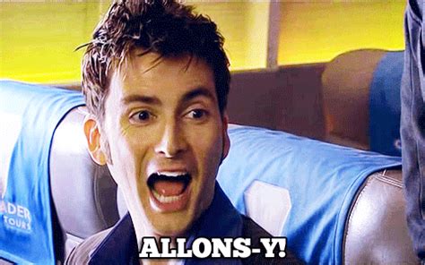 doctor who allons y gif | WiffleGif