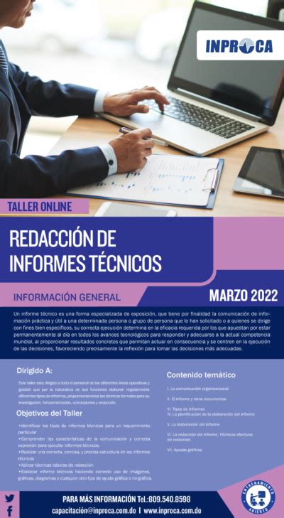 Taller Redacción De Informes Técnicos Inproca