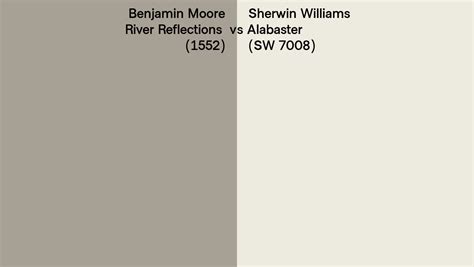 Benjamin Moore River Reflections 1552 Vs Sherwin Williams Alabaster