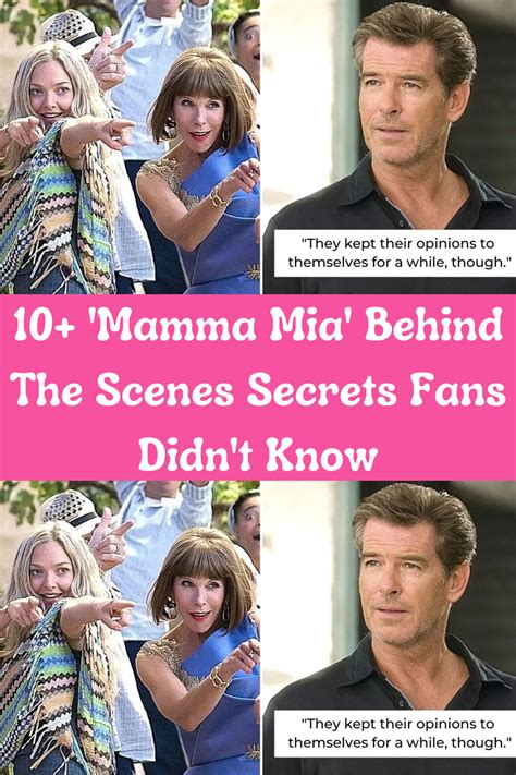 10 mamma mia behind the scenes secrets fans didn t know – Artofit