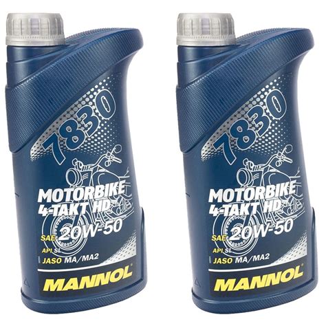 Mannol Motor L Motorbike Takt Sae W Hd Api Sl X Liter