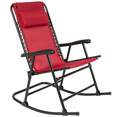 Best Choice Products Foldable Zero Gravity Rocking Patio Lounge Chair