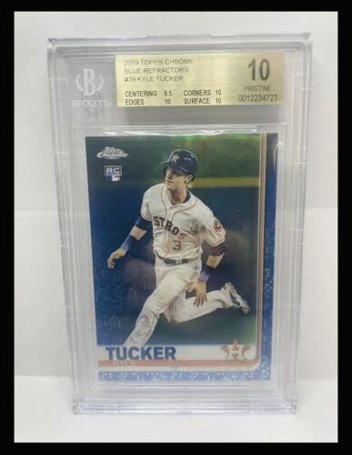 Topps Chrome Kyle Tucker Blue Refractor Bgs Pristine Pop