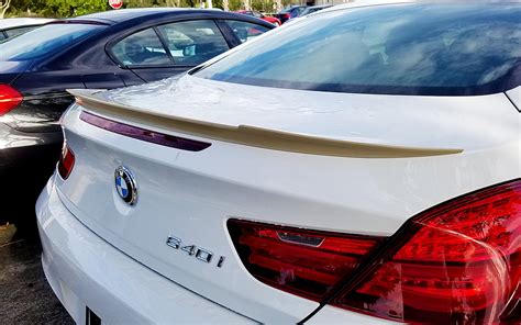 2012 2017 Bmw 6 Series Coupe V Style Rear Lip Spoiler