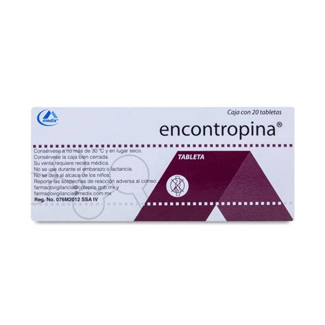 Encontropina Ketorolaco, Hoscina Caja Con 20 Tabs 10 Mg / 20 Mg, Medix