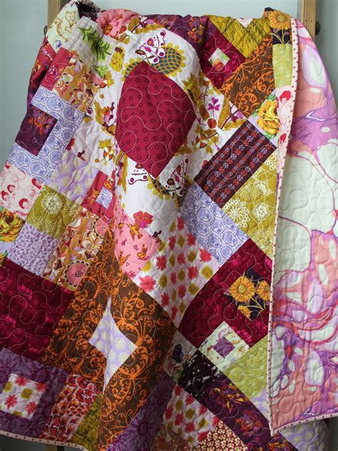 Patchwork Quilt Lap Quilt Bohemian Quilt Modern Throw Etsy