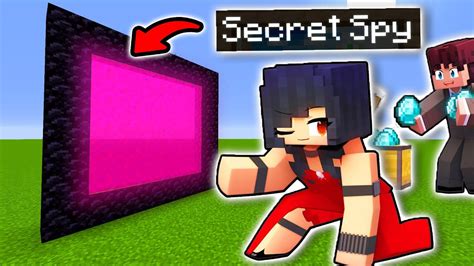 How To Make A Portal To The Aphmau Secret Spy Dimension In Minecraft Youtube