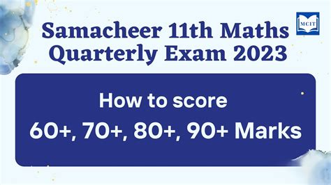 11th Maths Quarterly Exam 2023 Tips To Score Good Marks How To Score 60 70 80 90 Marks In