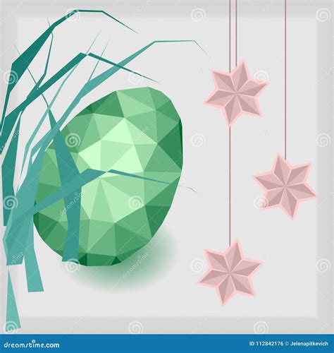 Easter Egg Low Poly Style Stock Illustration Illustration Of Wallpaper