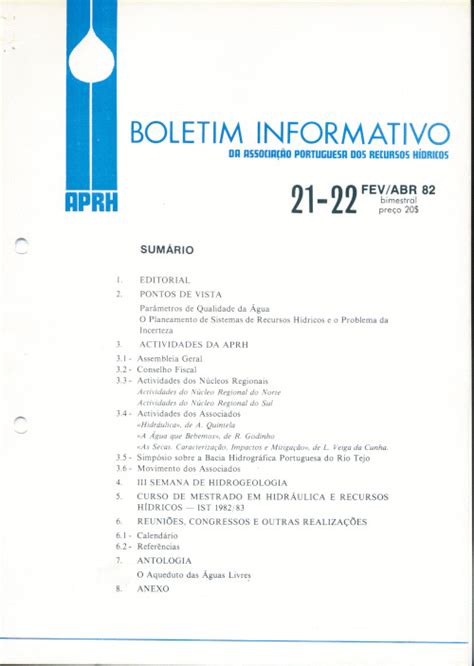 Boletim Informativo nº 21 22 APRH