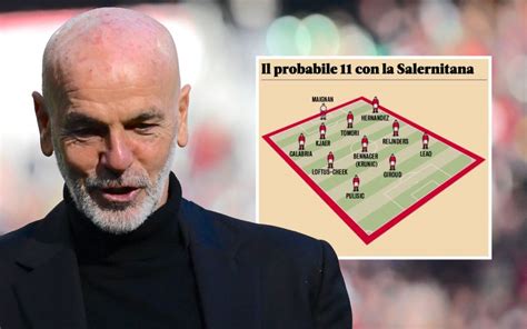 Gds Probable Milan Xi To Face Salernitana Only One Doubt For Pioli