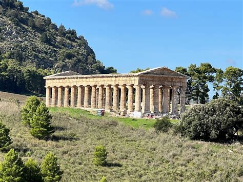 Sicile Segesta Le Tempio Dorico Du Site Segesta Flickr