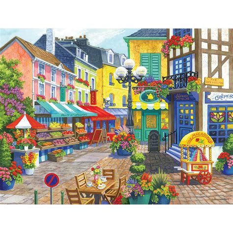 Buy French Market Large Piece Jigsaw Puzzle Spilsbury