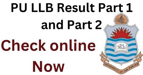 Pu Llb Result Part And Part