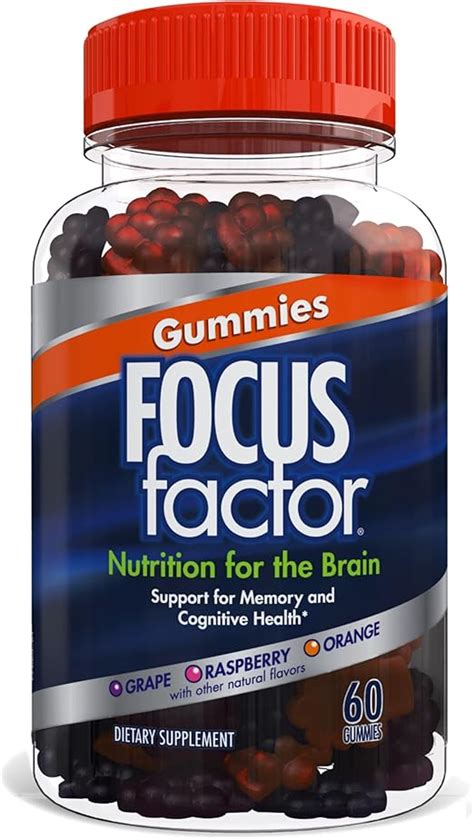 Amazon Focus Factor Nootropic Gummies Memory Supplement For Brain