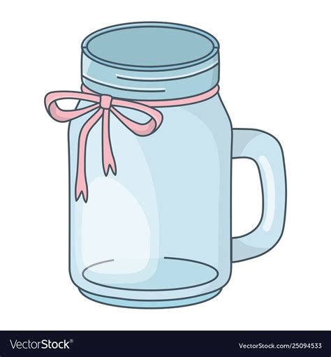 Mason Jar Bottle Cartoon Vector Illustration Graphic Design Download A