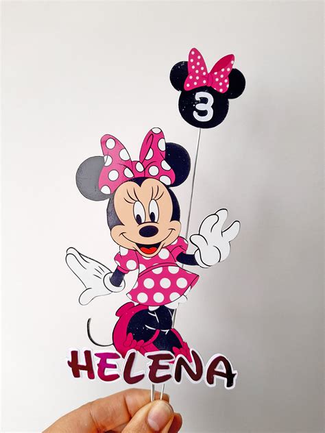 Printable Minnie Mouse Cake Topper Template