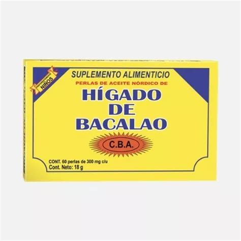 Perlas Aceite Nordico Higado Bacalao C 60 Pzas Cba