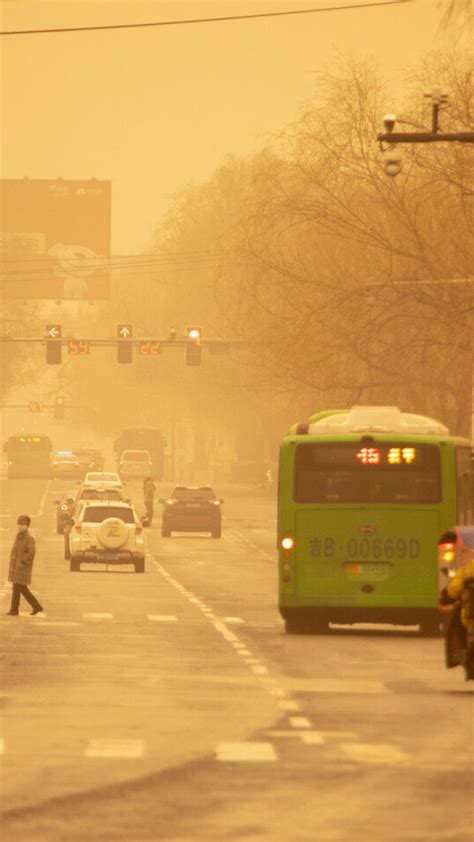 China las peores tormentas de arena del año contaminan el aire de