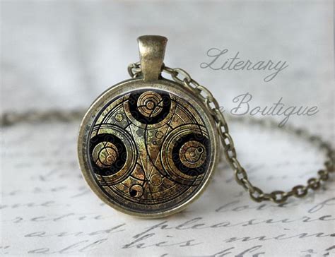 Doctor Who Dr Who Time Lord Gallifrey Gallifreyan Symbol Necklace