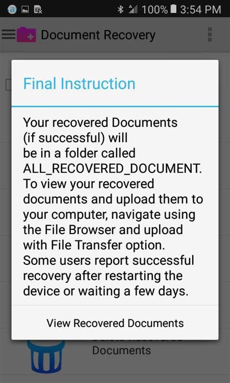 document recovery apk  android