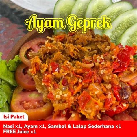 Jual Paket Nasi Ayam Sapi Ikan Dll Ayam Goreng Geprek Pecel
