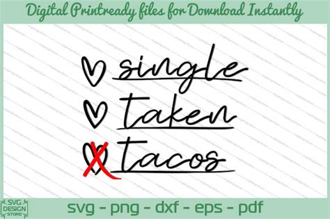 Single Taken Tacos Graphic By Svgdesignstore · Creative Fabrica