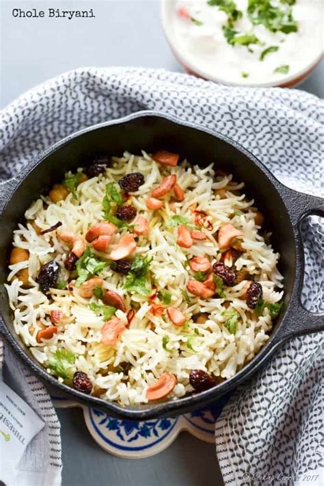 Chole Biryani | Basmati Rice with Chickpeas - Cooking Curries