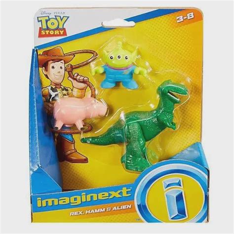 Boneco Toy Story Rex Alien E Porc O Imaginext Mattel Gbg