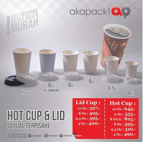 Jual Paper Cup Oz Hot Cup Tutup Hitam Putih Di Seller Akapack Kemasan Kebonwaru