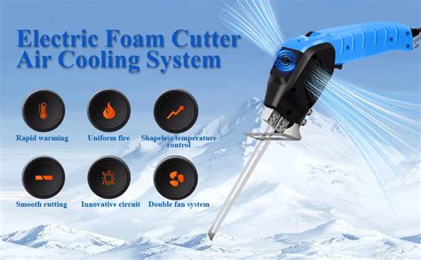 Amazon Electric Foam Cutter Air Cooled Hot Knife Styrofoam Cutting Tool With Blades For