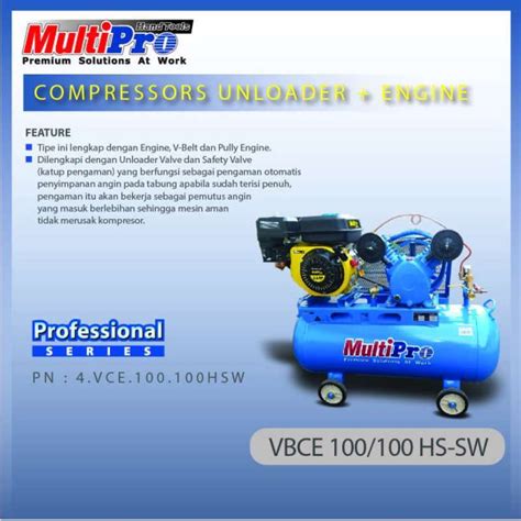 Jual Compressor Engine VBCE 100 100 HS SW TANK 100 L Di Seller